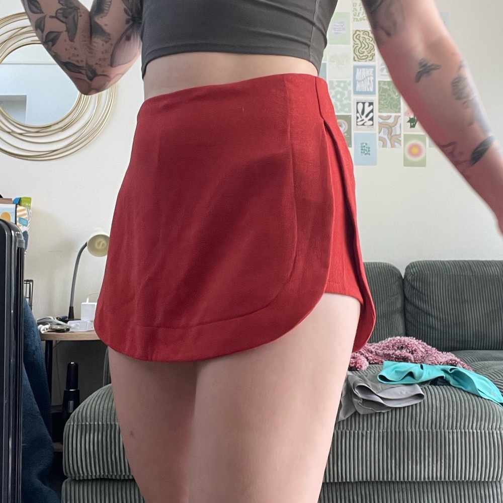 Rust Skort